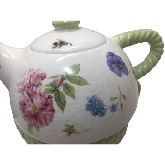 Hallmark Nature's Sketchbook Decorative Teapot w/ Oversize Mug Set - Cute! - Picture 3 of 9